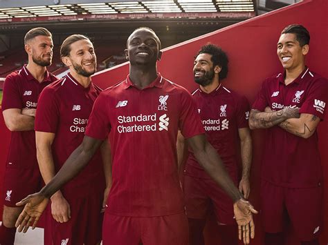 Liverpool New Balance Home Kit 201819 Marca De Gol