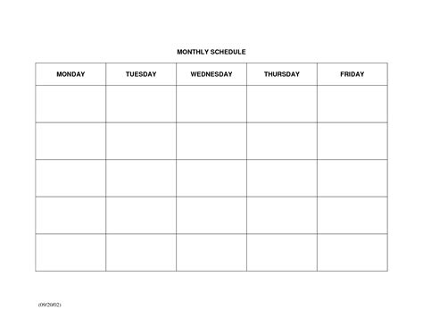 Large Blank Monthly Calendar Template Calendar Inspiration Design