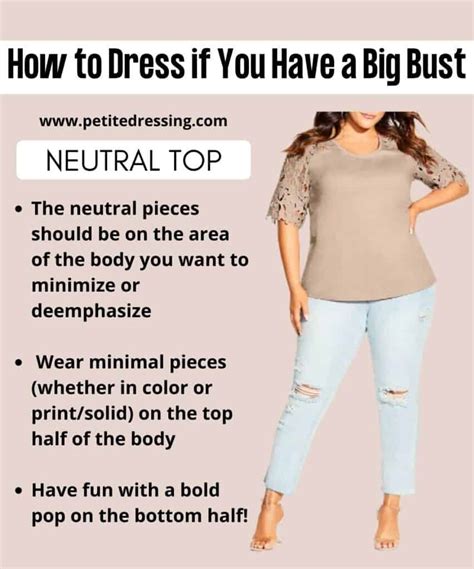 how to dress if you have a big bust