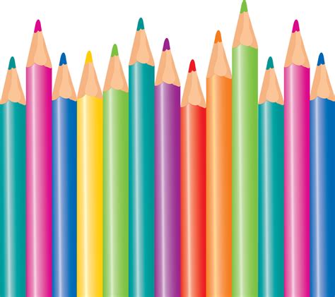 Color Pencils Vector Vector Download