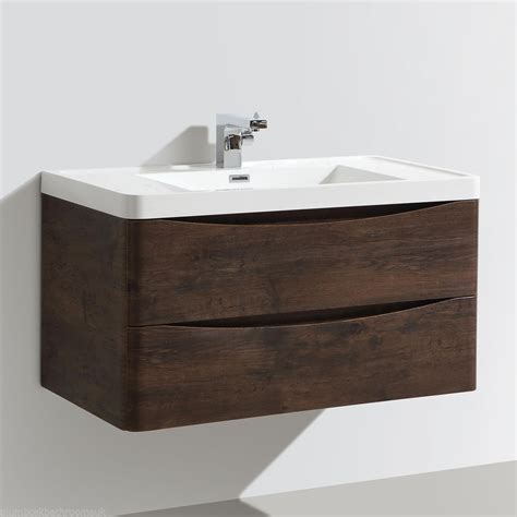 The next project i have is to create/modify an ikea kitchen cabinet, and make a wall hung bathroom vanity in a small half bathroom. 900mm Designer Chestnut Bathroom Wall Hung Vanity Unit Furniture Basin | eBay