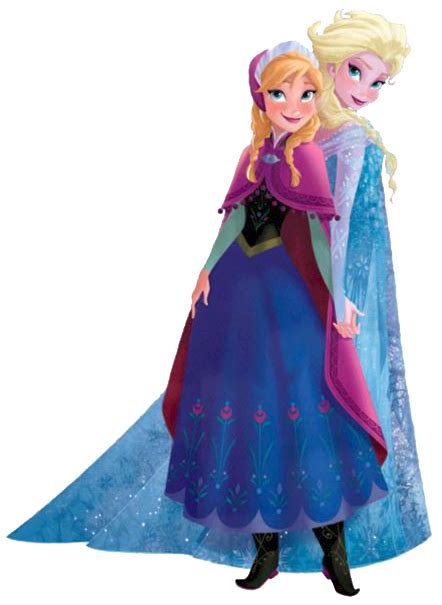 Frozen: Ana and Elsa Clip Art. | Oh My Fiesta! in english