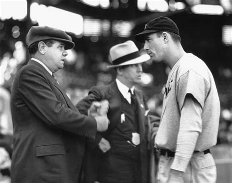 Detroit Tiger Hank Greenberg Gets A Few Pointers From Babe Ruth During