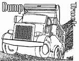 Coloring Truck Dump Semi Printable Trucks Garbage Drawing Boys Finest Getdrawings Popular sketch template