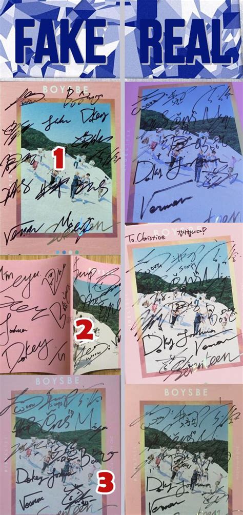 How To Spot A Fake Signed Autographed Seventeen Album Cafarnaum Box