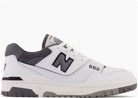 New Balance 550 White Grey Dark Grey Hype Clothinga