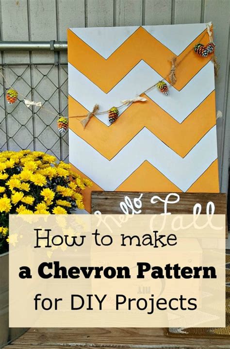 How To Make A Chevron Pattern For Diy Projects