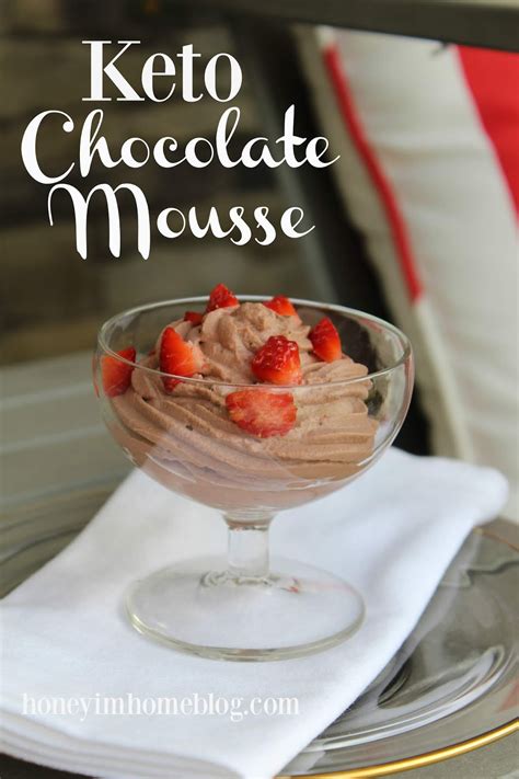 It is also one of the best easy dessert recipes you will ever make! Honey I'm Home: A Delicious Keto-Friendly Chocolate Mousse