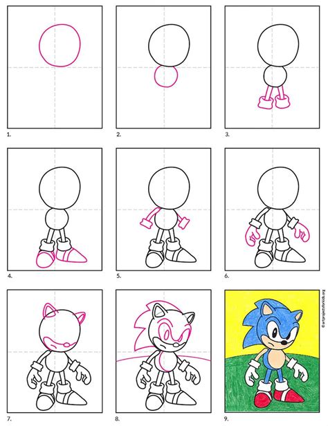 How To Draw Sonic · Art Projects For Kids