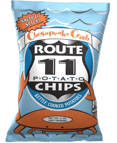 Route 11 Potato Chips Chesapeake Crab 2 Ounce Bags Pack