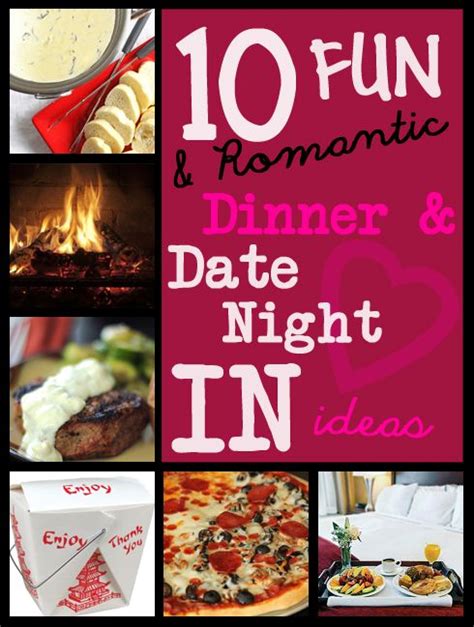10 Fun And Romantic Date Night In Ideas Romantic Dinner Date Date Dinner