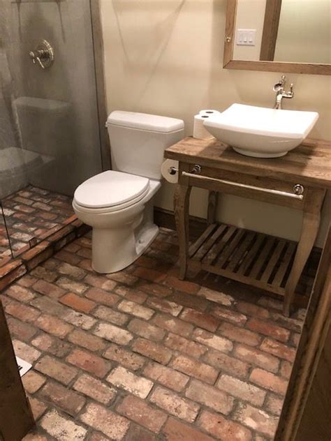 Small rooms don't have to have small tiles either. Reclaimed Thin Brick Veneer & Tiles | Stone Farm