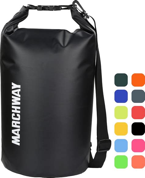 Marchway Floating Waterproof Dry Bag 5l 10l 20l 30l 40l Roll Top Sack Keeps Gear Dry For