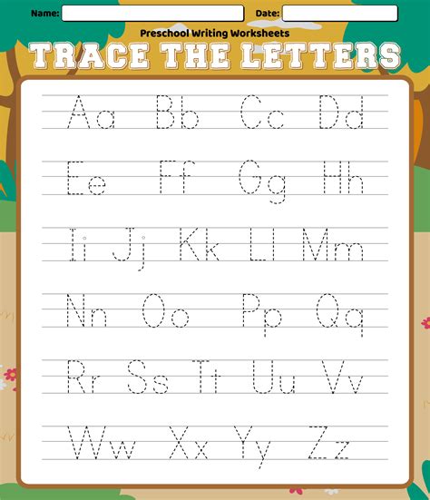 Tracing Letter A Worksheets For Preschoolers Worksheet24