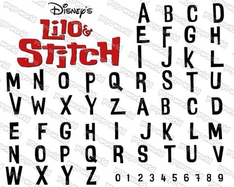 Lilo And Stitch Font Stitch Font Lilo Font Lilo And Stitch Etsy Canada