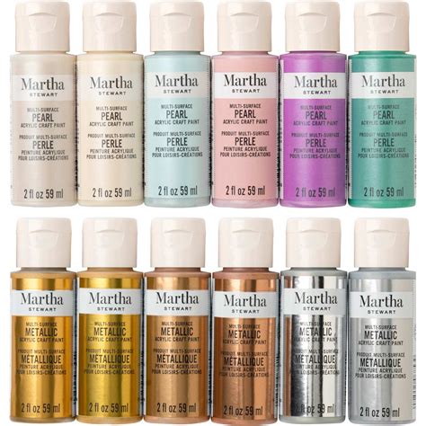 Shop Plaid Martha Stewart ® Multi Surface Metallic And Pearl Acrylic