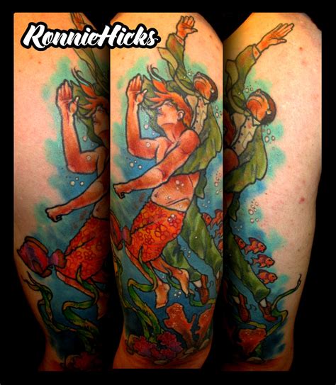 Ocean Tattoo Drowning Victim Being Saved Ronnie Hicks Flickr