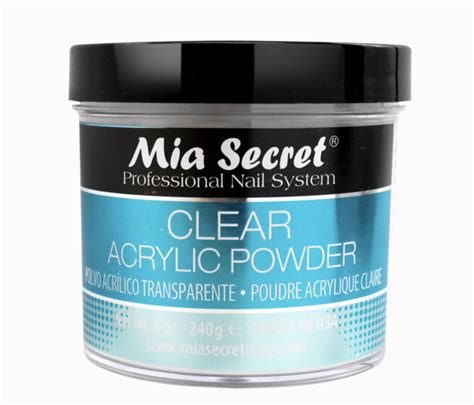 Mia Secret Clear Acrylic Powder 2oz4oz8oz Brenda Beauty Supply