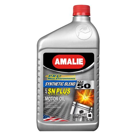 Amalie Oil Pro High Performance Sae 50w Synthetic Blend Motor Oil