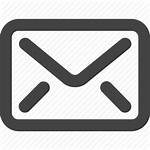 Icon Grey Mail Simple Shape Inbox Check