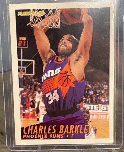 Charles Barkley Fleer Phoenix Suns Hof Nba Basketball Ebay