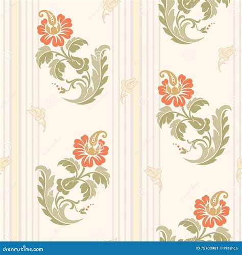 Traditional Chinese Floral Seamless Pattern For Your Design Background