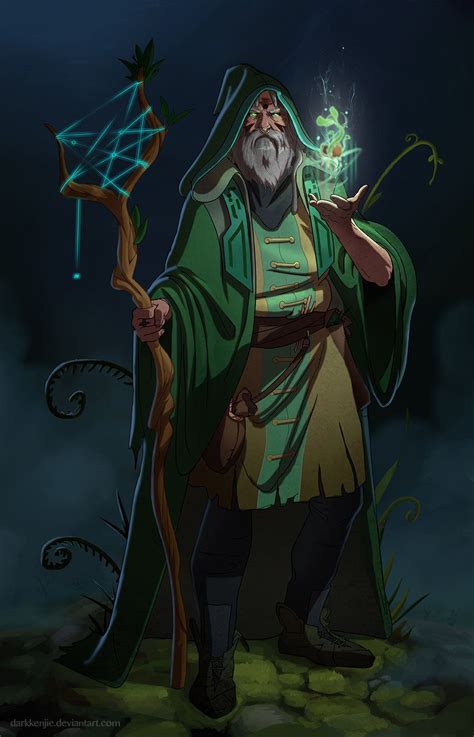 The Druid Fantasy Character Design Character Art Dungeons And