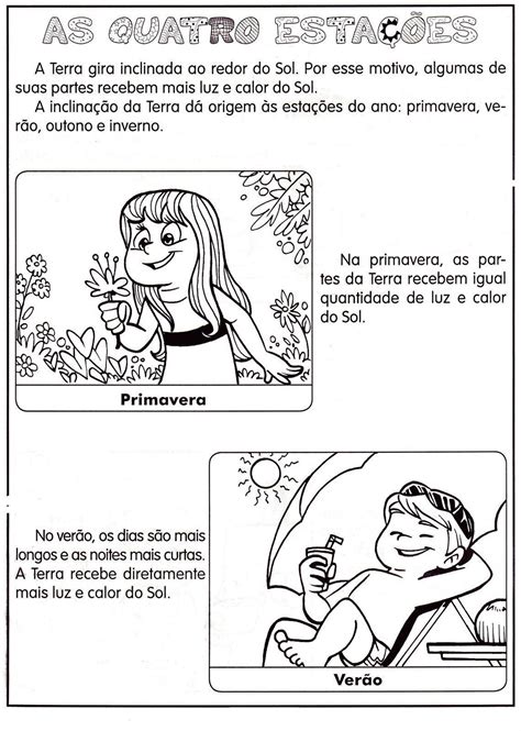 Atividades Sobre As Estações Do Ano Para Educação Infantil
