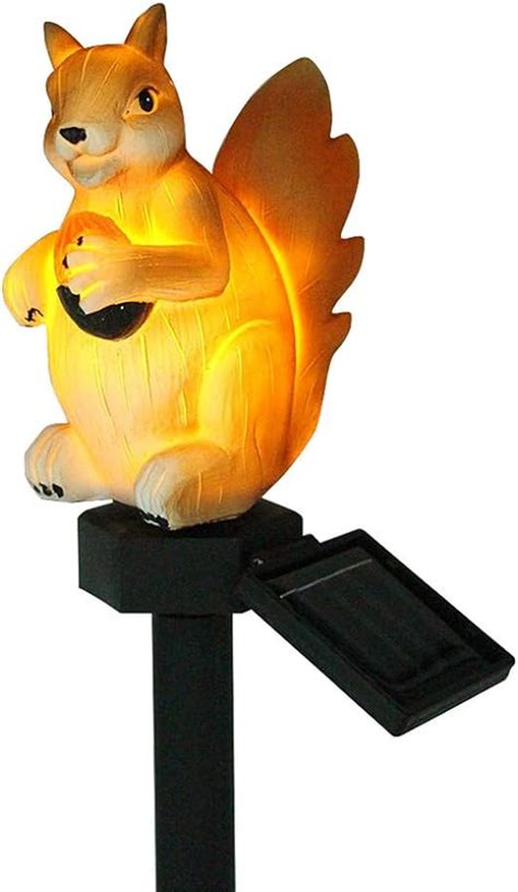 Quywin Solar Lights Outdoor Garden Led Squirrel Shape