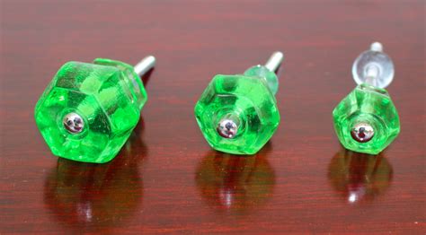 Maybe you would like to learn more about one of these? GREEN Glass Cabinet Knobs 1.25 Inch Pulls Dresser Drawer ...