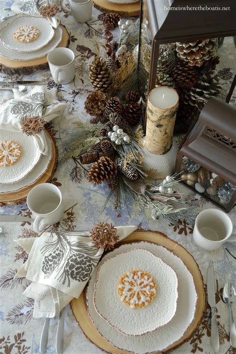 A Winter Woodland Table Snowflake Pizzelles Winter Table