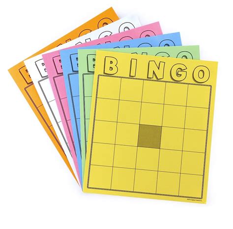 Blank Bingo Cards Craft And Classroom Supplies By Hygloss