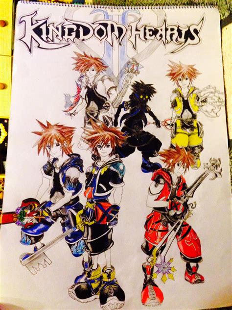 Kingdom Hearts 2 Drawing Of Soras By Deathbleachship On Deviantart
