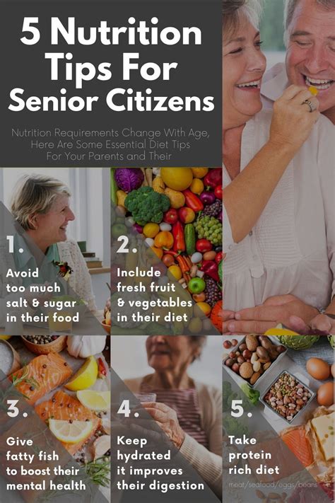 5 Nutrition Tips For Senior Citizens Nutrition Tips Senior Diet
