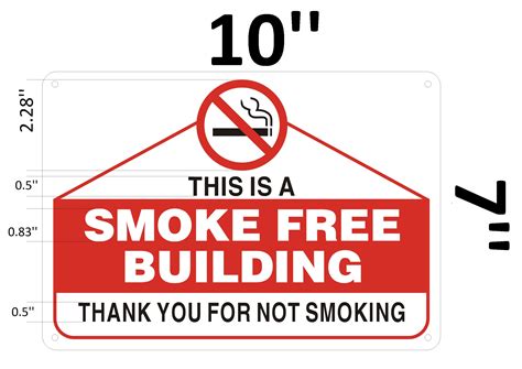 Hpd Sign This Is A Smoke Free Building No Smoking Inside Sign Dob