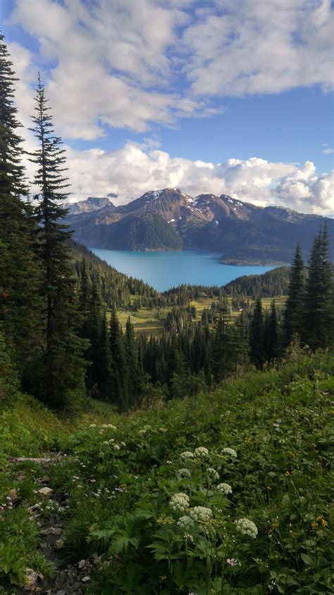 My View Of Garibaldi Lake As I Hike To Black Tusk Garibaldi Provincial