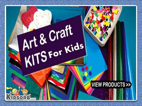 Ppt Arts And Crafts Kits For Kids Powerpoint Presentation Free