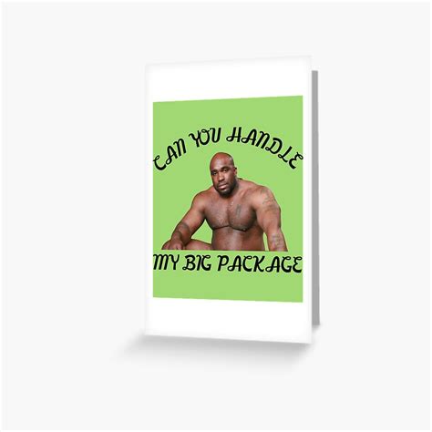 Big Dick Black Guy Meme Barry Wood Greeting Card For Sale By Flookav Redbubble