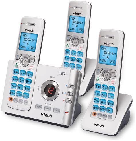 Vtech Ds6722 3 Dect 60 3 Handset Cordless Phone With