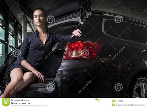 Women and gender in islam: Gorgeous Woman Sitting In Back Of Car Stock Photo - Image ...