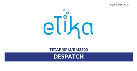 Mention @kerjakosong123 untuk tolong sebarkan kerja kosong | twuko. Jawatan Kosong Terkini Despatch Di Etika • Kerja Kosong ...
