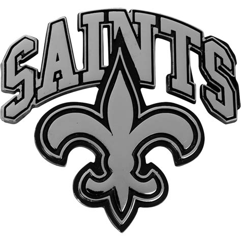 New Orleans Saints Die-Cut Logo Metal Emblem
