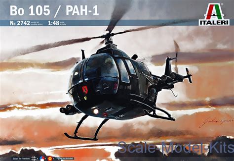 Italeri Helicopter Bo 105 Pah1 Plastic Scale Model Kit In 148