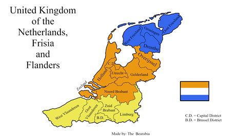 united kingdom of the netherlands frisia and flanders in 1934 imaginarymaps