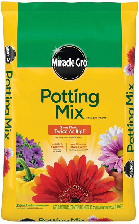 Miracle Gro Potting Mix Quart Gardenical
