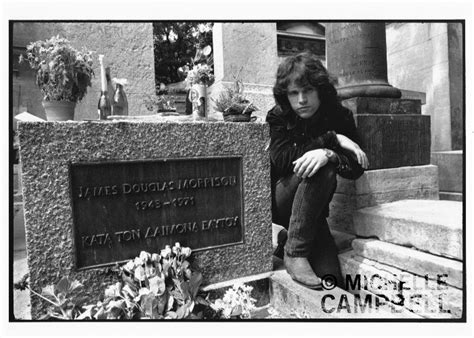Joe Russo Of The Soft Parade At Jim Morrisons Grave In Père Lachaise