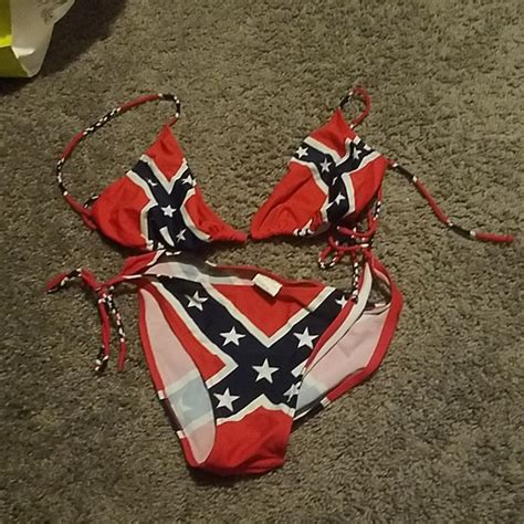 confederate flag swimsuit photos