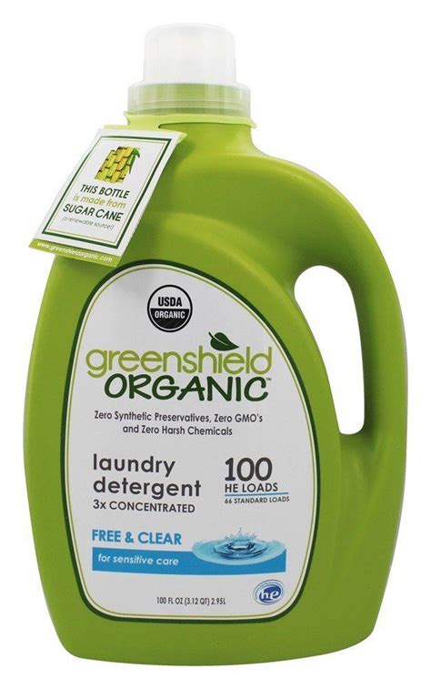 Green Shield Organic Laundry Detergent 3x Concentrated Free And Clear