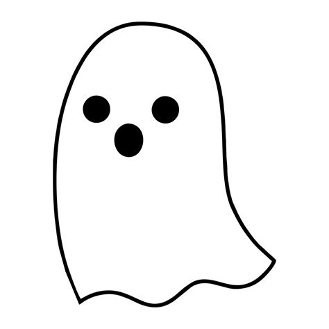 4 Best Images Of Halloween Printable Ghost Template