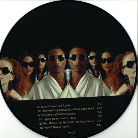 Pharrell Williams Happy Vinyl Lp Picture Disc Single Despicable Me 2